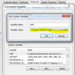 System Environment PATH Variable Setup for JAVA