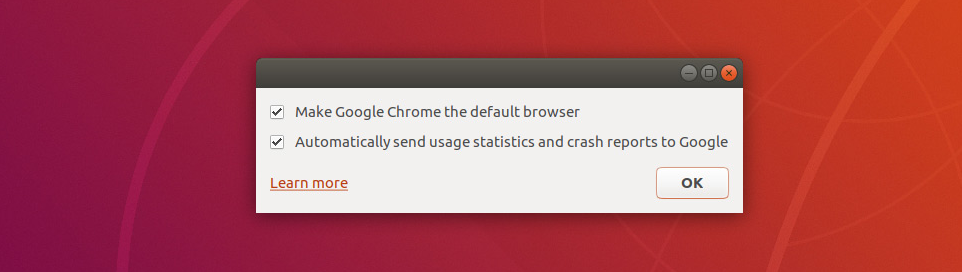 Google Chrome Default Browser on Ubuntu