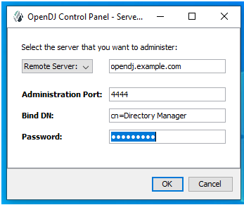 OpenDJ Control Panel