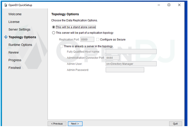 OpenDJ Installation Topology Options