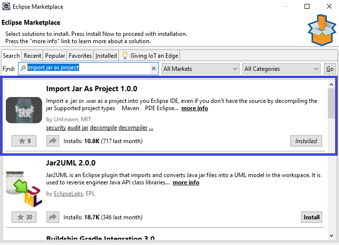 How to import jar as a project in eclipse Narayana Tutorial