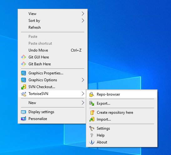 Tortoise SVN Client Access SVN Server