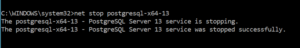 postgresql-service-stop